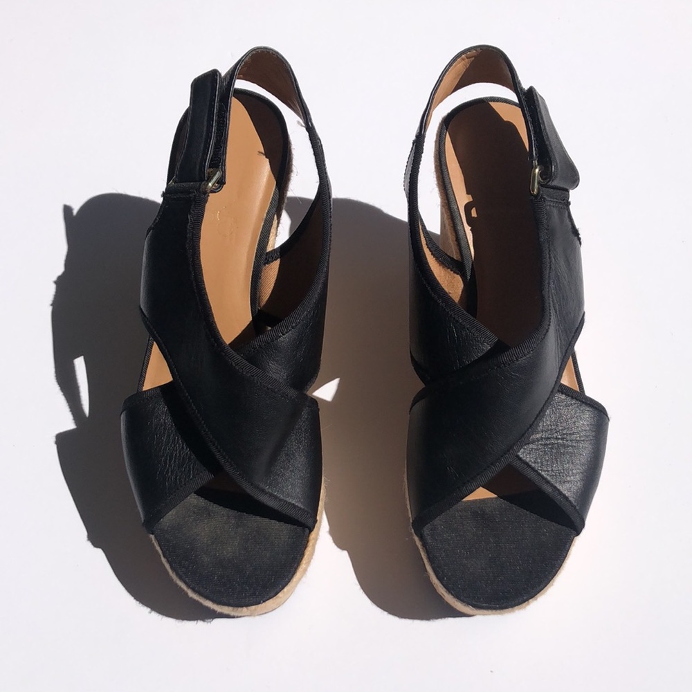 FRANCO SARTO Black Wedges - Picture 2 of 6